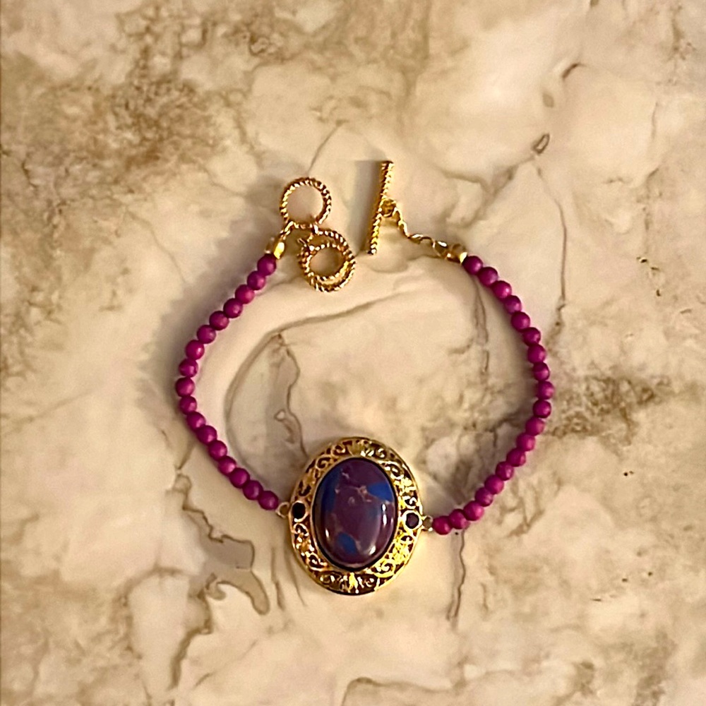 Purple Turquoise Bracelet